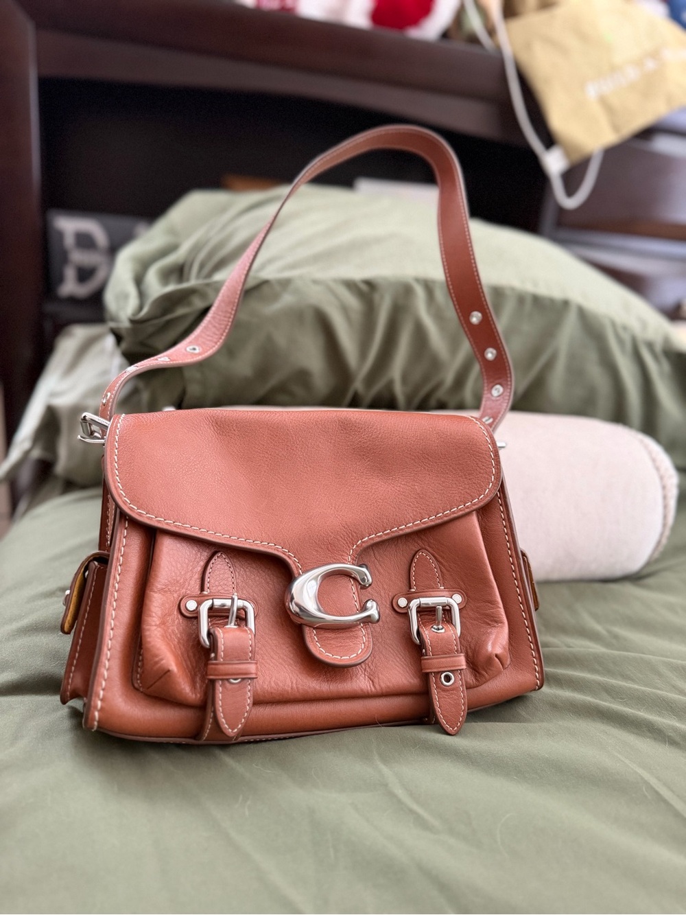 Coach Western Tabby in Burnished Amber with Silver Hardware